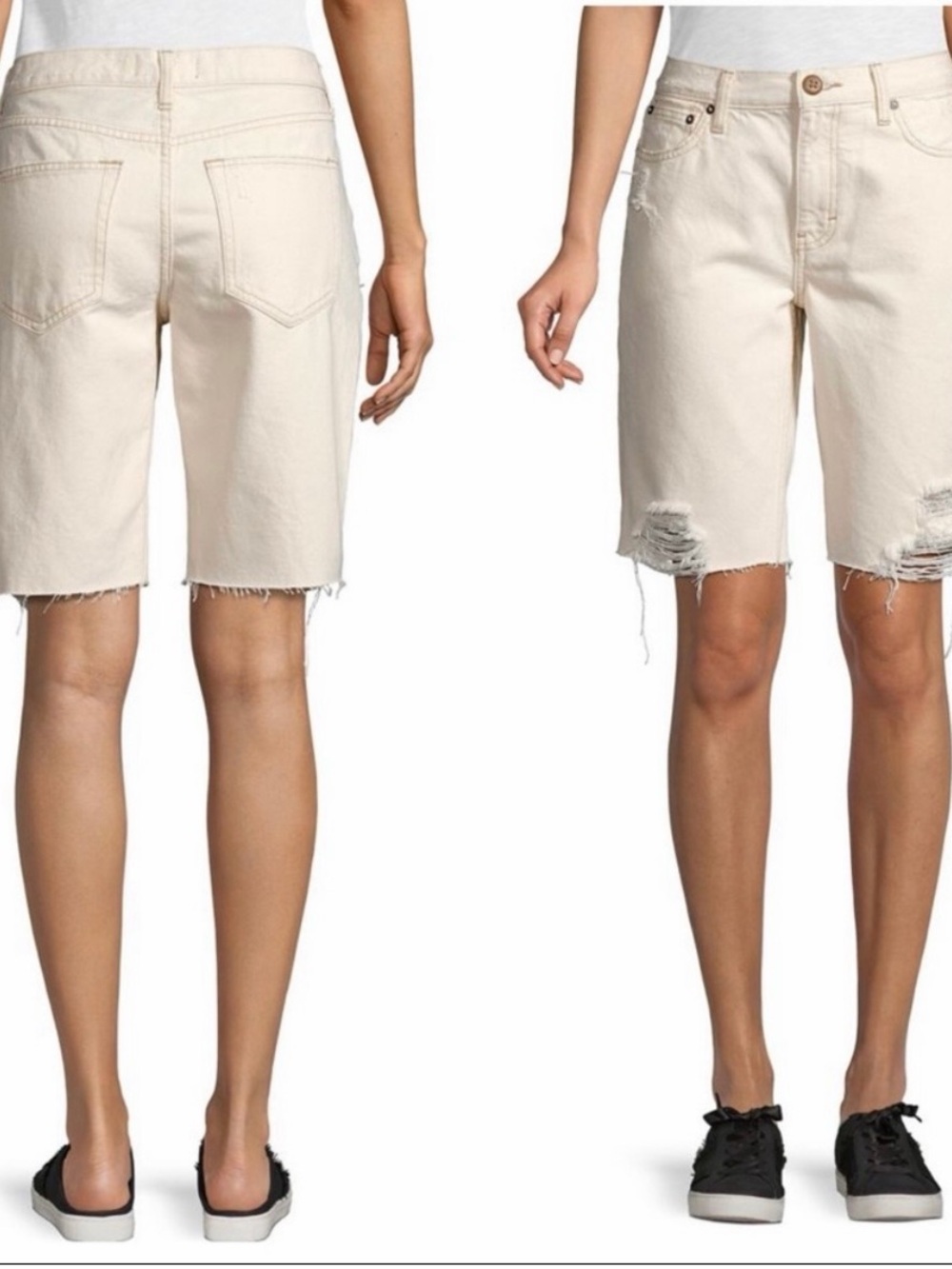 Free People Caroline Cut off Bermuda shorts